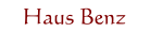 Haus Benz